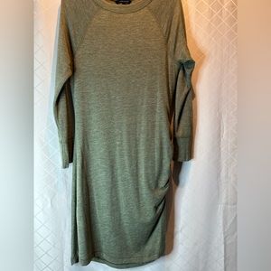 Banana Republic Side-Ruched Long Sleeved Tshirt Dress